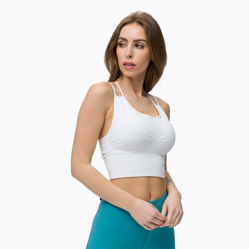 STRONG POINT Shape & Comfort top de antrenament cu cupe alb 1136
