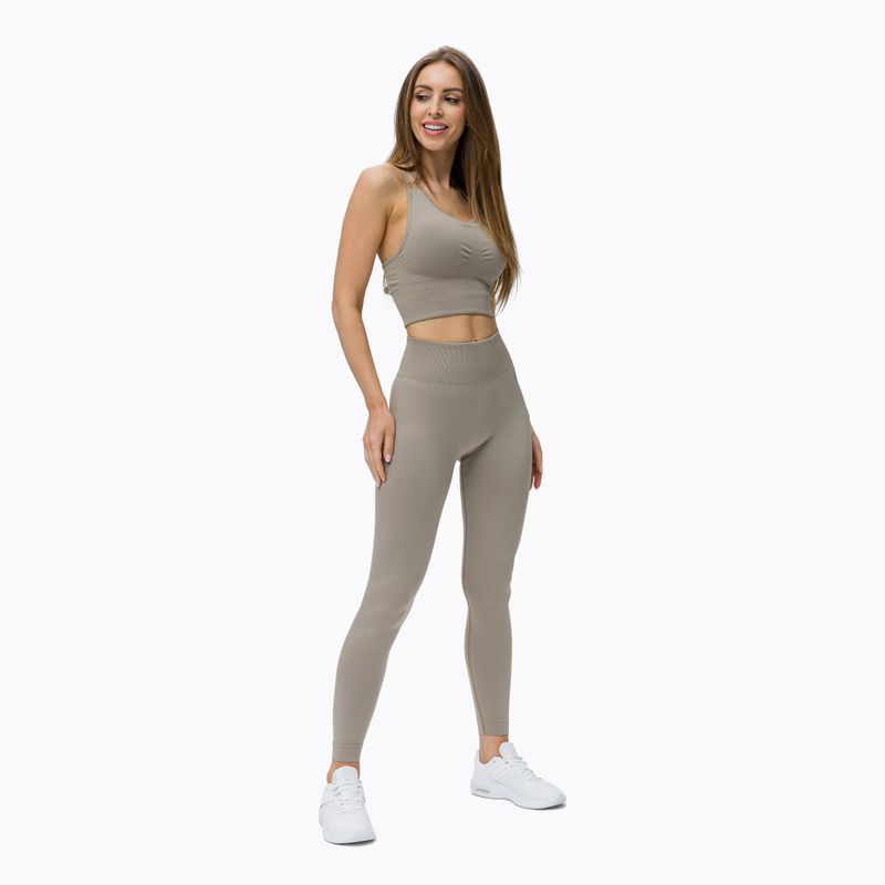 Colanți fără cusături pentru femei STRONG POINT Shape & Comfort Push Up bej 1139 2