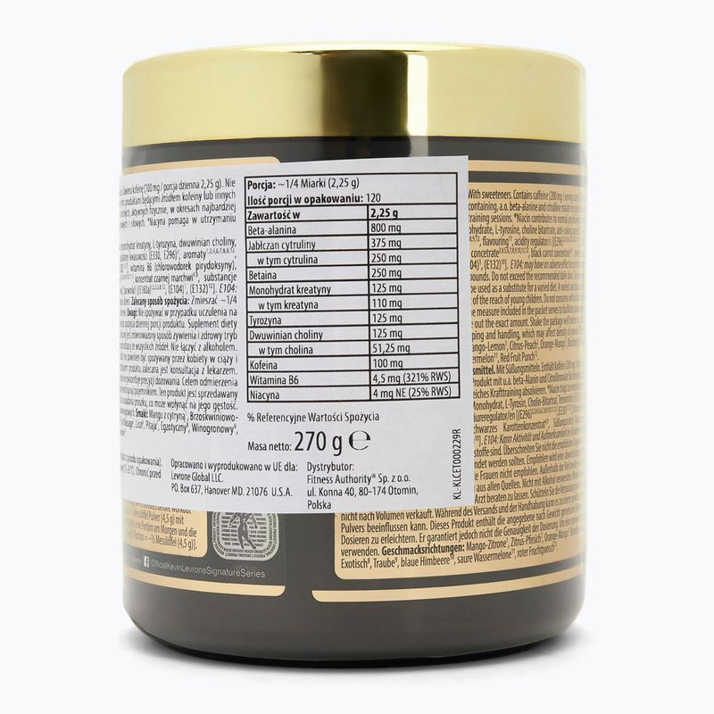 Pre-antrenament Fitness Authority Levrone Scatterbrain 270 g mango/lemon 2