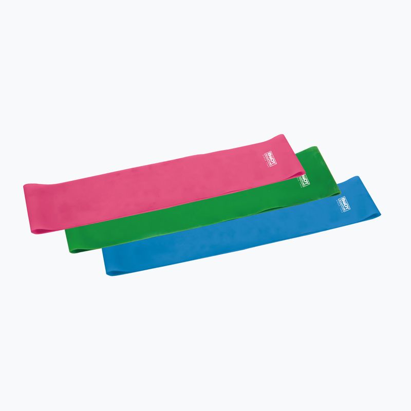 Bandă de rezistență Body Sculpture Bb 103 pink/green/blue