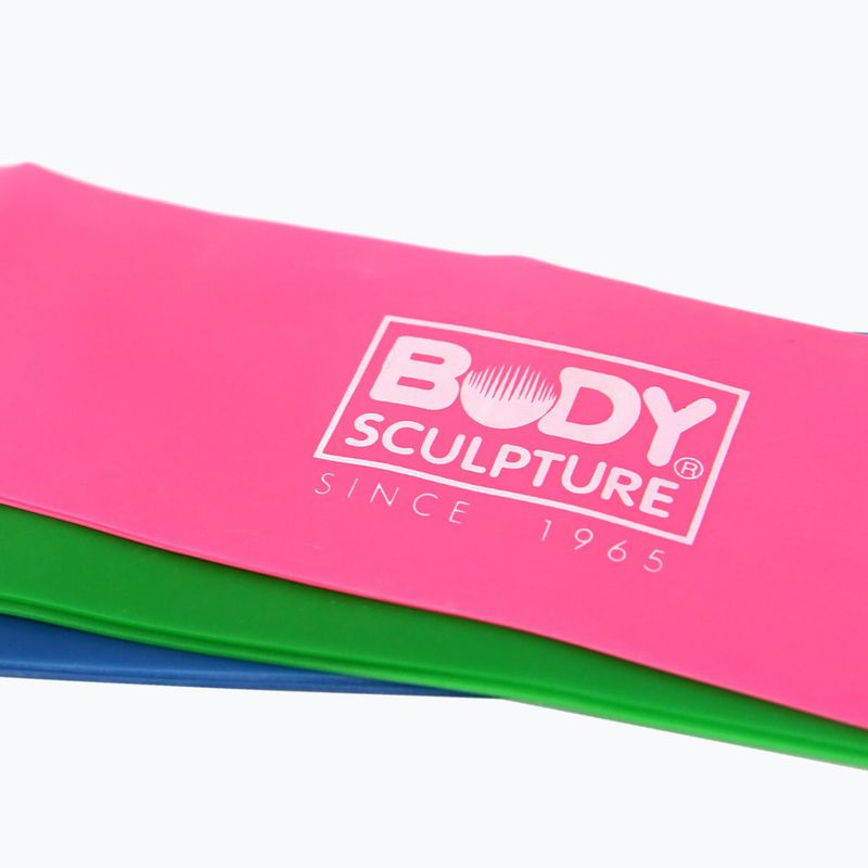 Bandă de rezistență Body Sculpture Bb 103 pink/green/blue 5