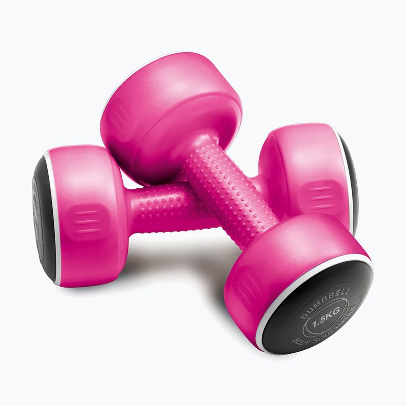 Set de gantere cu suport Body Sculpture Smart Bw 108T 19 kg pink/yellow/black 2