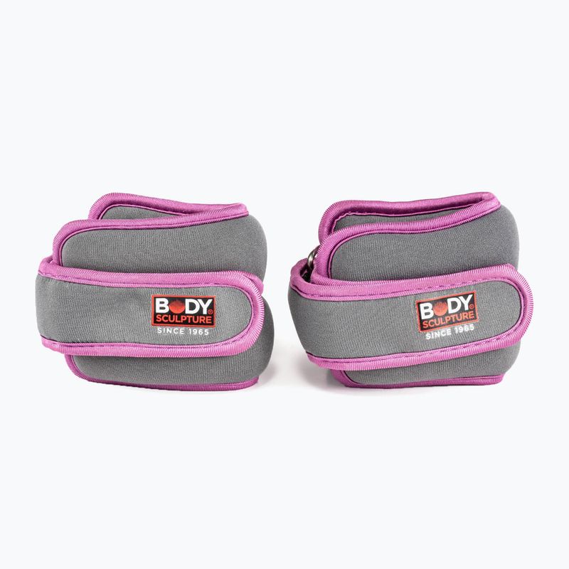 Greutăți pentru încheieturi Body Sculpture Bb 2700Uepk 2 x 0,5 kg grey/pink 2