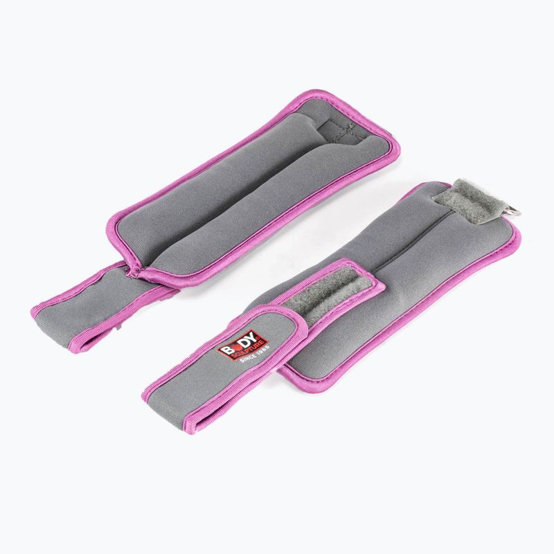 Greutăți pentru încheieturi Body Sculpture Bb 2700Uepk 2 x 0,5 kg grey/pink 3