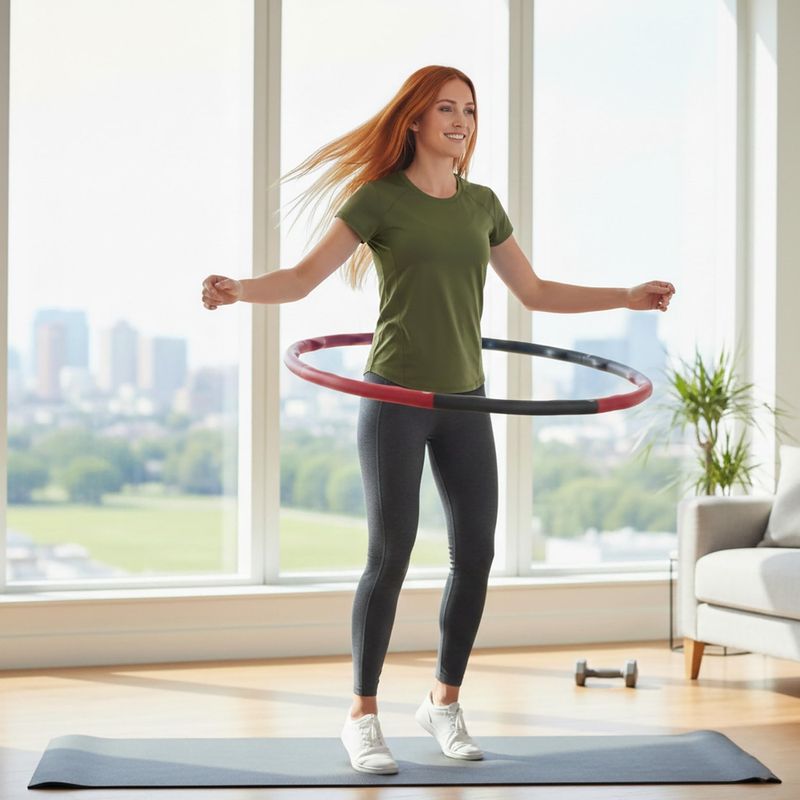 Hula hoop cu greutate Body Sculpture Bb 6450 2 Kg black/red 10