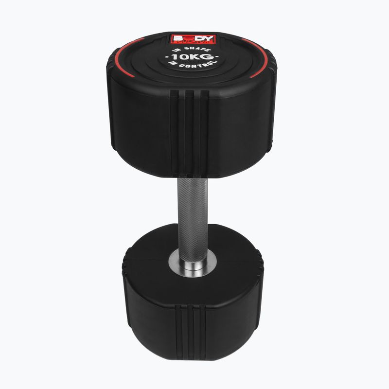 Ganteră cauciucată Body Sculpture TPU BW 133 10 kg black 3