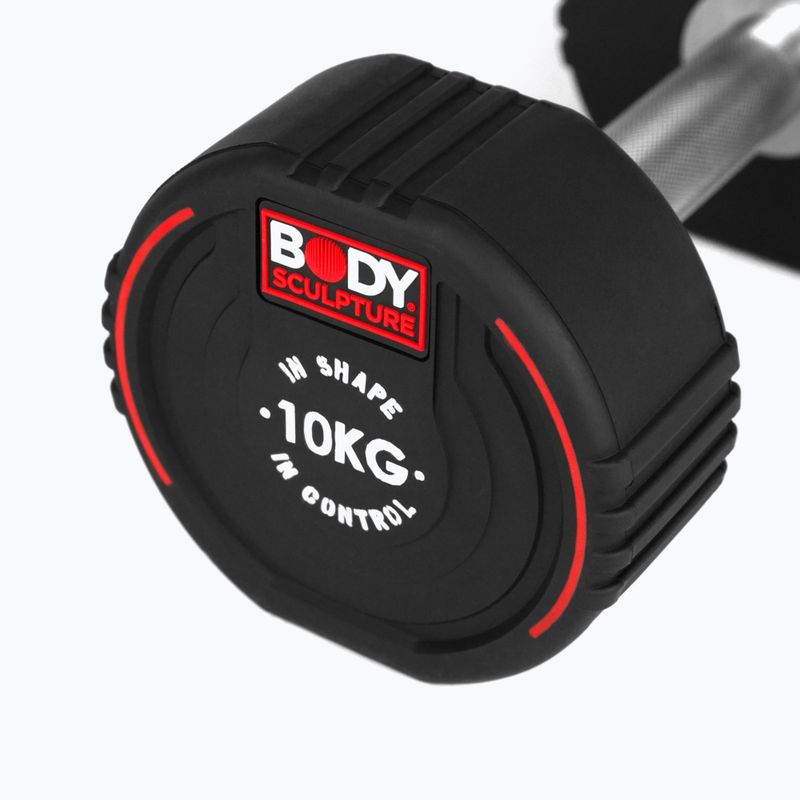 Ganteră cauciucată Body Sculpture TPU BW 133 10 kg black 5