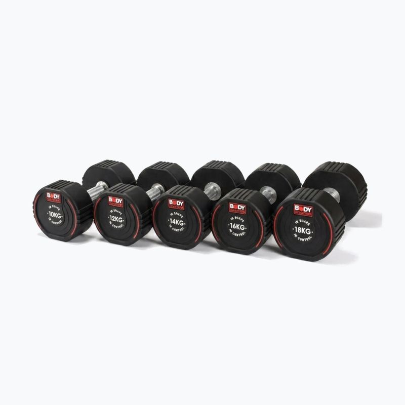 Ganteră cauciucată Body Sculpture TPU BW 133 10 kg black 7
