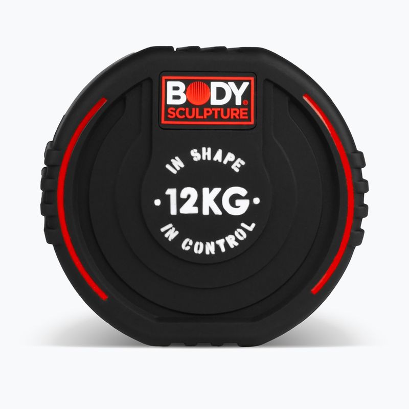 Ganteră cauciucată Body Sculpture TPU BW 133 12 kg black 4