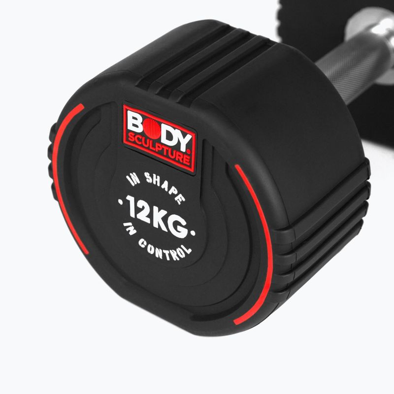 Ganteră cauciucată Body Sculpture TPU BW 133 12 kg black 5