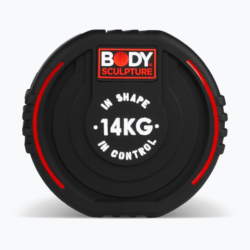 Ganteră cauciucată Body Sculpture TPU BW 133 14 kg black 4