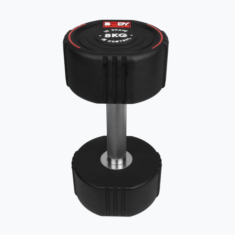 Ganteră cauciucată Body Sculpture TPU BW 133 8 kg black 2