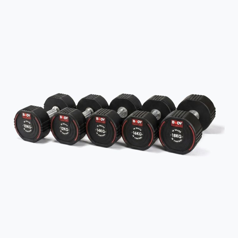 Ganteră cauciucată Body Sculpture TPU BW 133 8 kg black 8