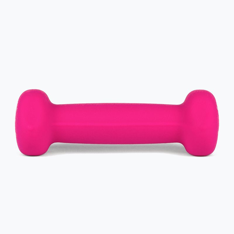 Ganteră cauciucată Body Sculpture BW 513 z PVC 1 kg pink 2