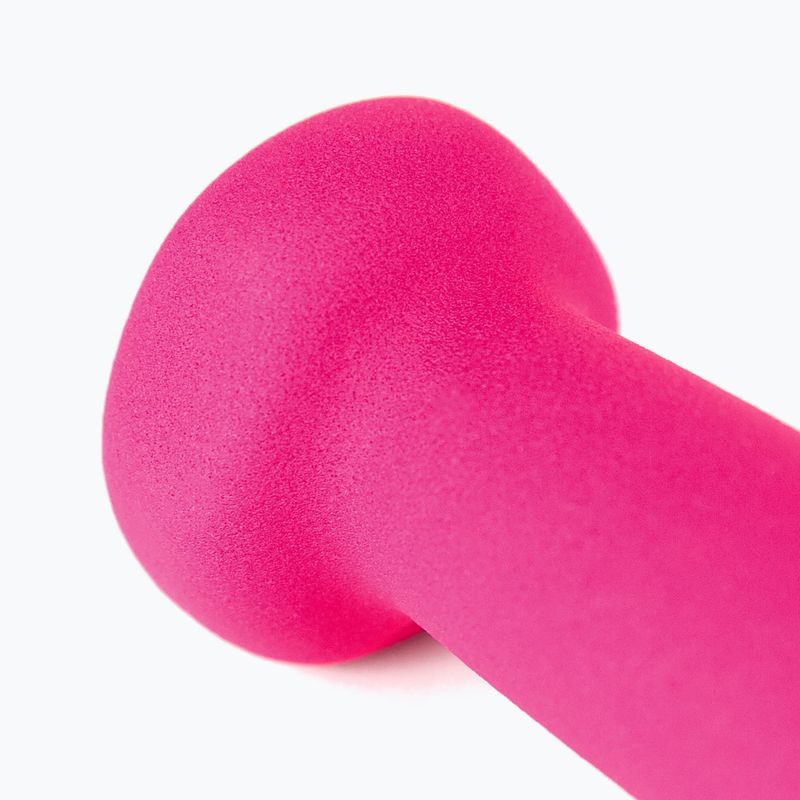 Ganteră cauciucată Body Sculpture BW 513 z PVC 1 kg pink 6