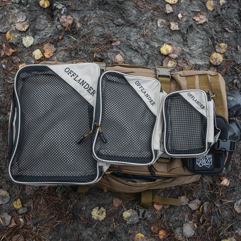 Organizator turistic OFFLANDER Set 3 pack sand/black 7