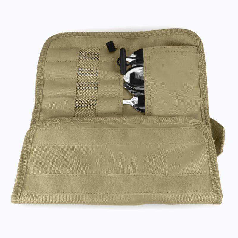 Set de tacâmuri OFFLANDER Camping Cutlery Set with Case green 3