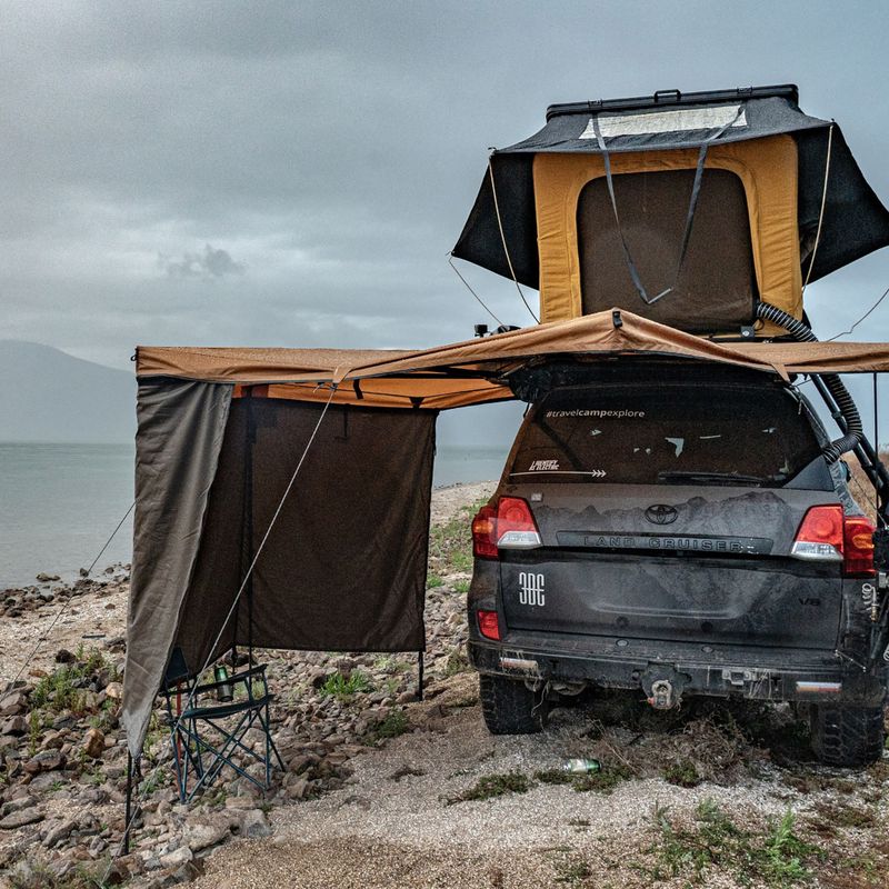 Cabină de duș pentru drumeții Offlander Do Markizy black 13