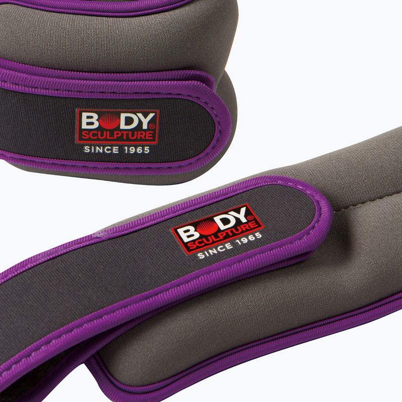 Greutăți pentru încheieturi Body Sculpture Bb 2700U 2 x 0,5 kg grey/purple 3