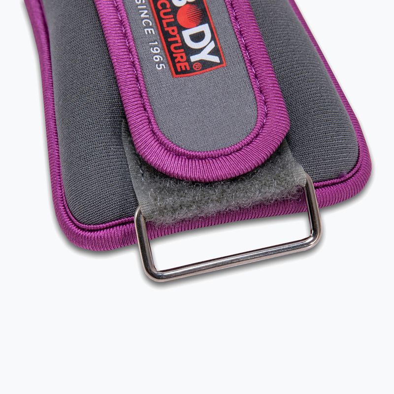 Greutăți pentru încheieturi Body Sculpture Bb 2700U 2 x 0,5 kg grey/purple 4