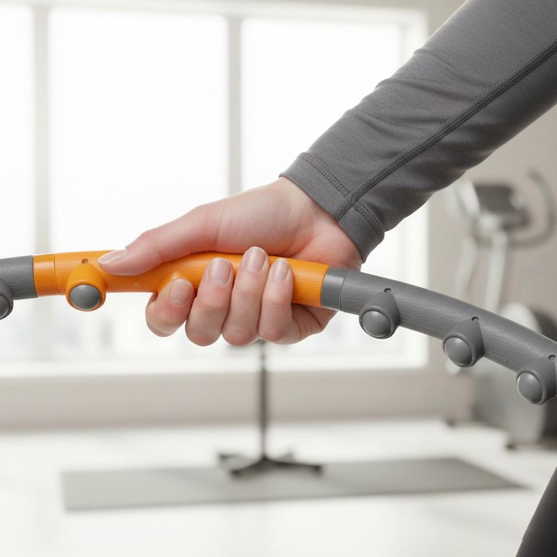 Hula hoop cu greutate Body Sculpture Bb 6430 1.2 Kg grey/orange 12