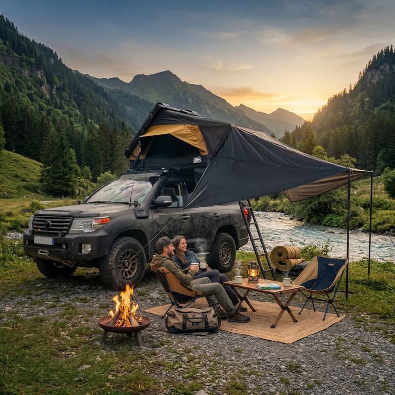 Acoperiș pentru cort OFFLANDER Fold E 150 do namiotu black 3