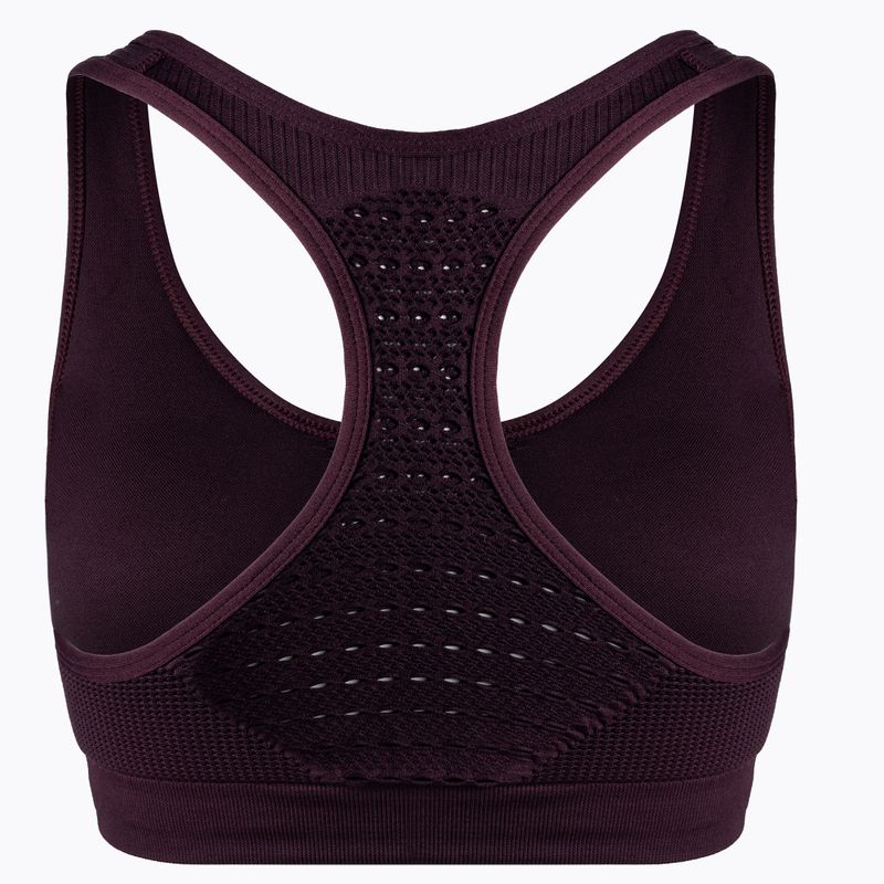 Sutien de fitness Carpatree Phase Seamless maroon CP-PSB-BU 2