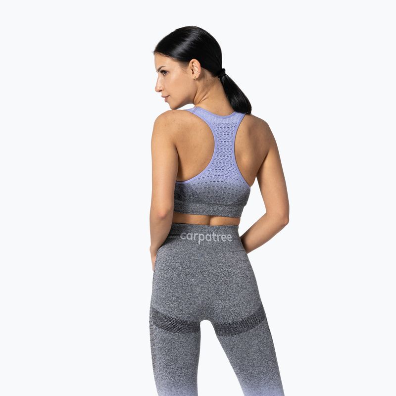 Sutien de fitness Carpatree Phase Seamless mov-gri CP-PSB-PG 3