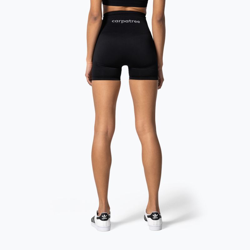Pantaloni scurți fără cusături Carpatree Seamless pentru femei Model One negru SSOC-C 3