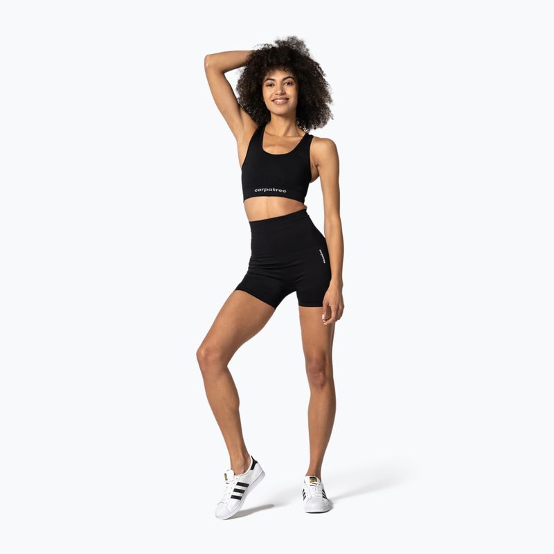 Pantaloni scurți fără cusături Carpatree Seamless pentru femei Model One negru SSOC-C 4