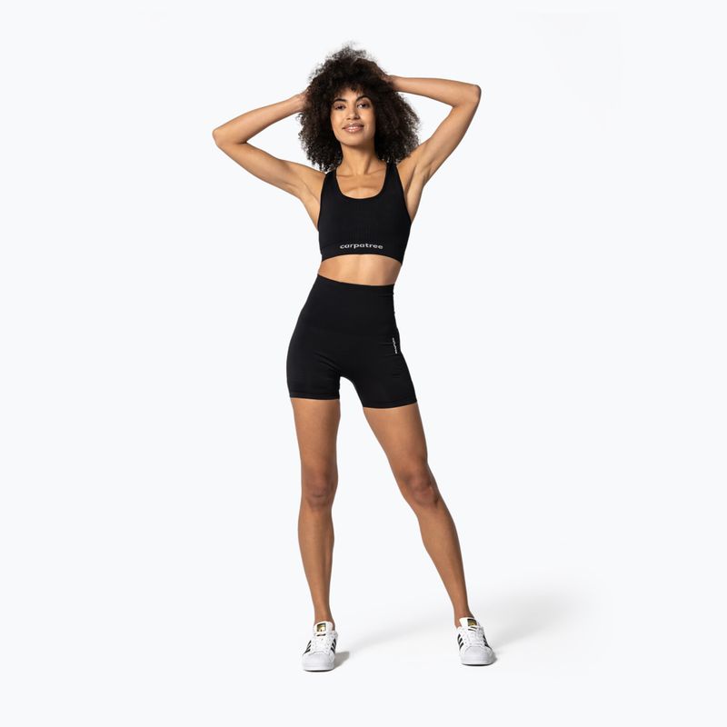 Pantaloni scurți fără cusături Carpatree Seamless pentru femei Model One negru SSOC-C 5
