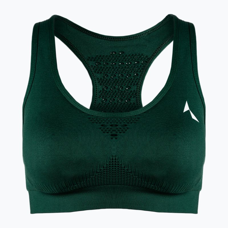 Sutien de fitness Carpatree Phase Seamless verde CP-PSB-BG