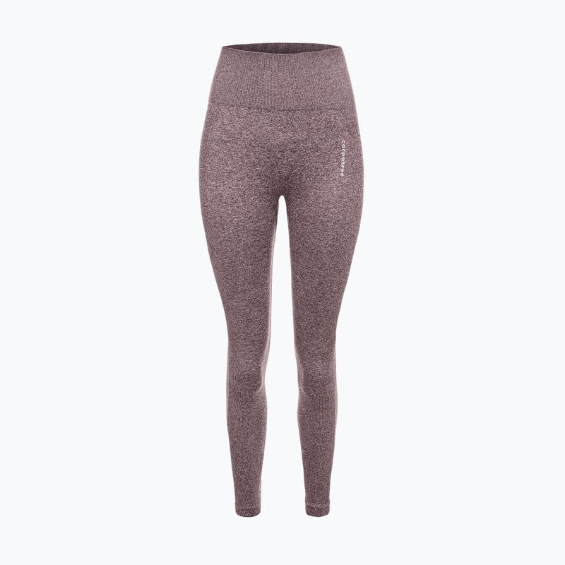 Colanți de antrenament pentru femei  Carpatree Allure Seamless brown melange (pepper corn) 6