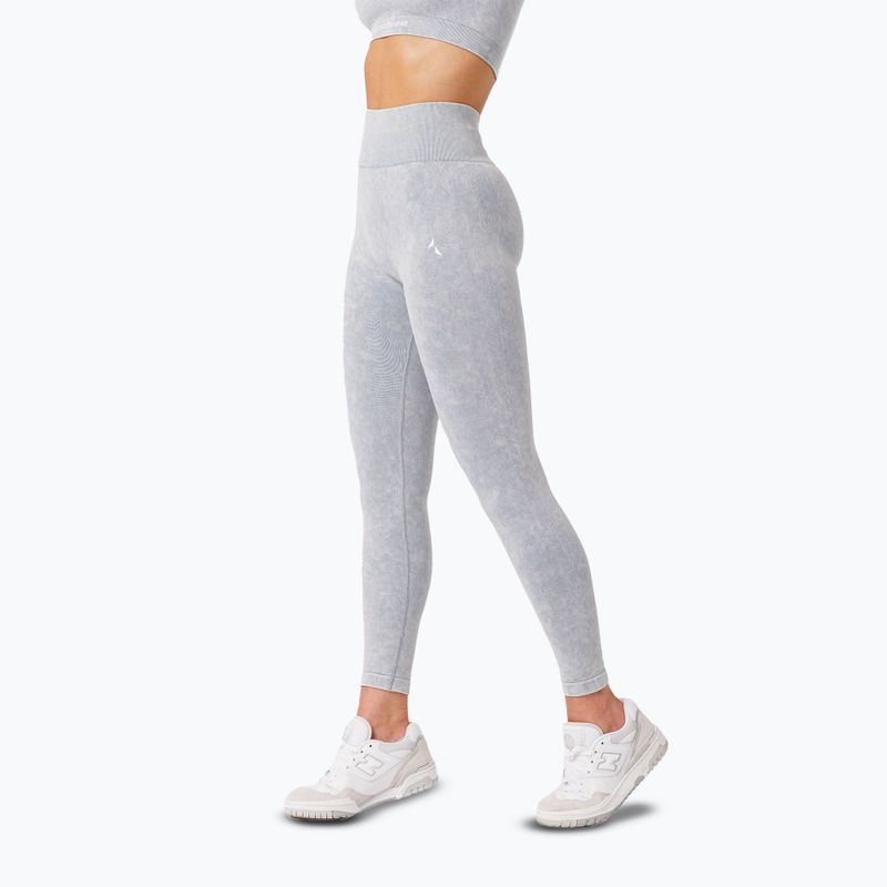 Colanți de antrenament pentru femei  Carpatree Yasmine Seamless blue stone wash 5