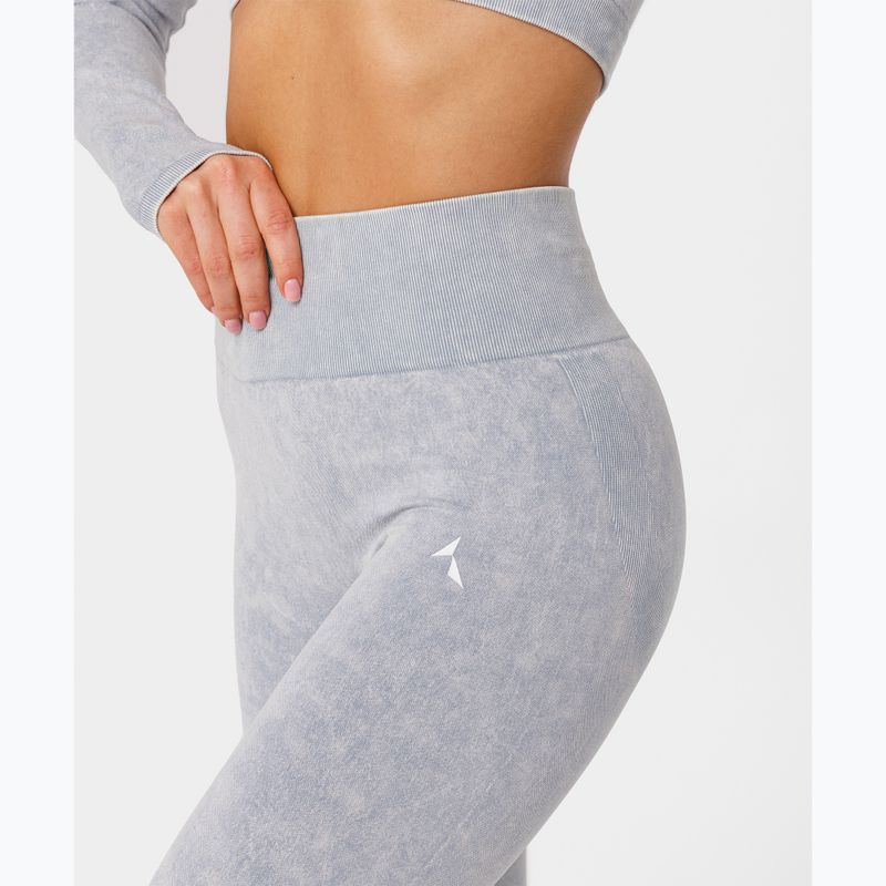 Colanți de antrenament pentru femei  Carpatree Yasmine Seamless blue stone wash 6