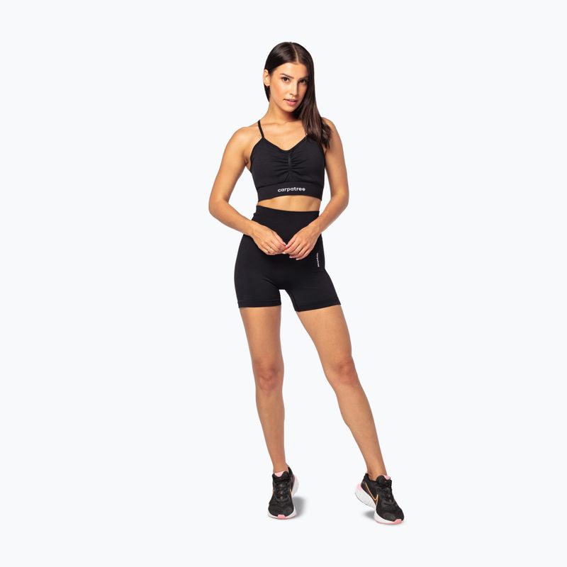 Pantaloni scurți de antrenament pentru femei Carpatree Allure Seamless black 2