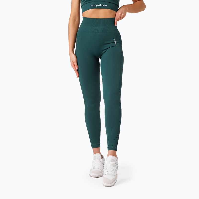 Colanți de antrenament pentru femei Carpatree Allure Seamless forest green