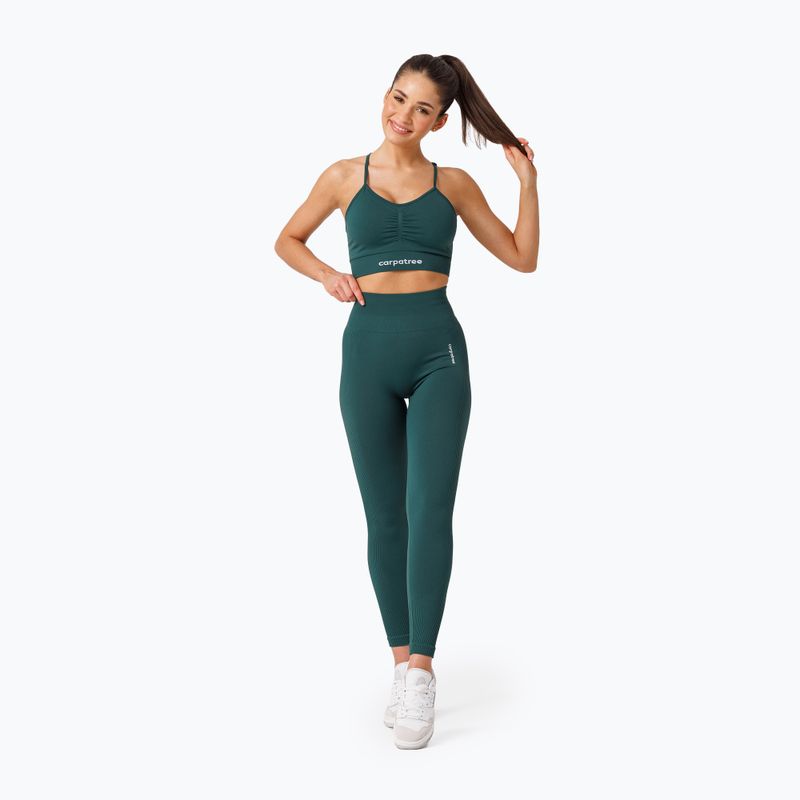 Colanți de antrenament pentru femei Carpatree Allure Seamless forest green 2