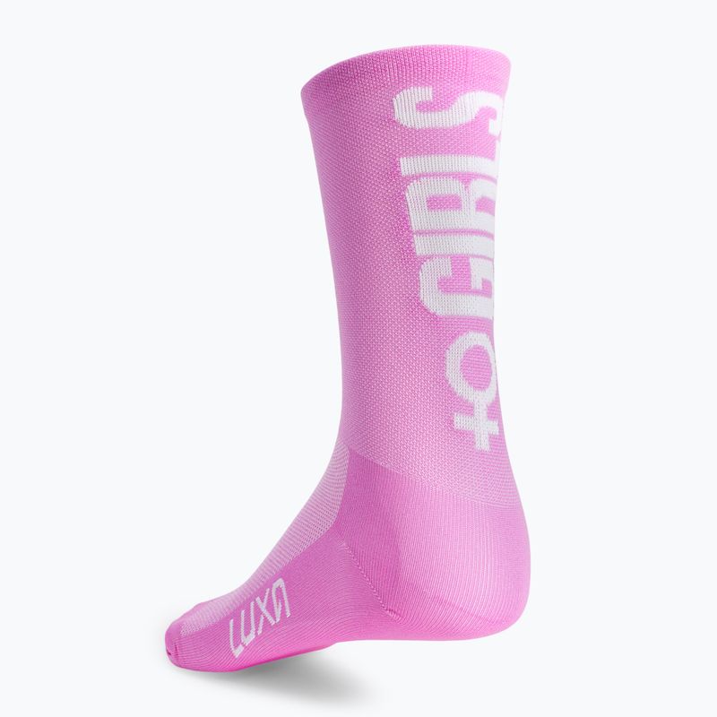 Șosete de ciclism pentru femei LUXA Girls Power roz LAM21SGPL1S 4