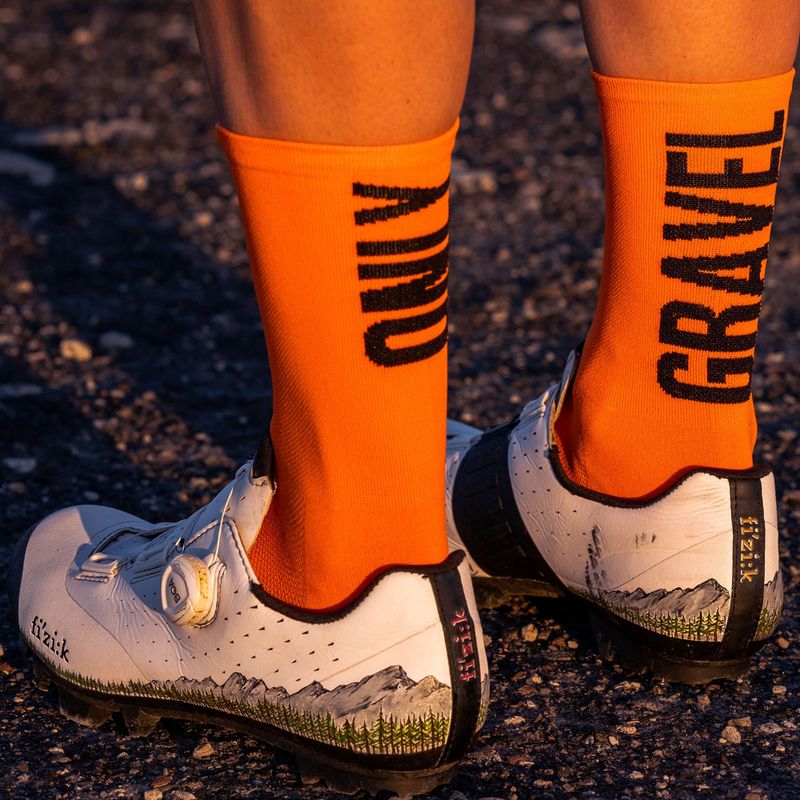 LUXA Only Gravel șosete de ciclism Orange LAM21SOGO1S 7