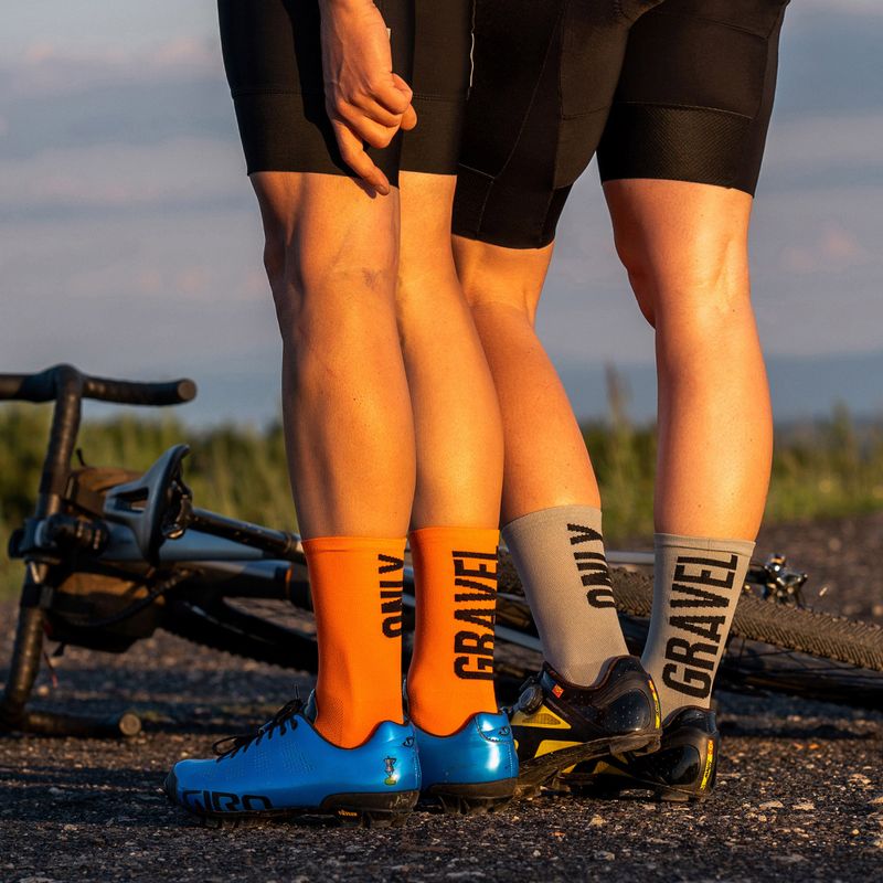 LUXA Only Gravel șosete de ciclism Orange LAM21SOGO1S 8