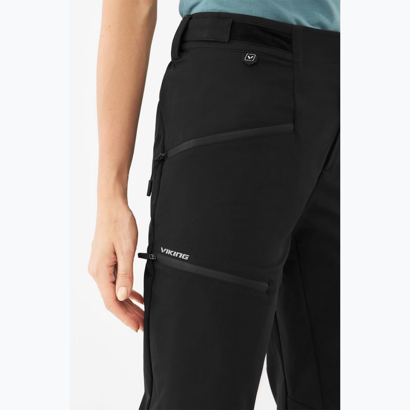 Pantaloni de trekking pentru femei Viking Expander Warm black 6
