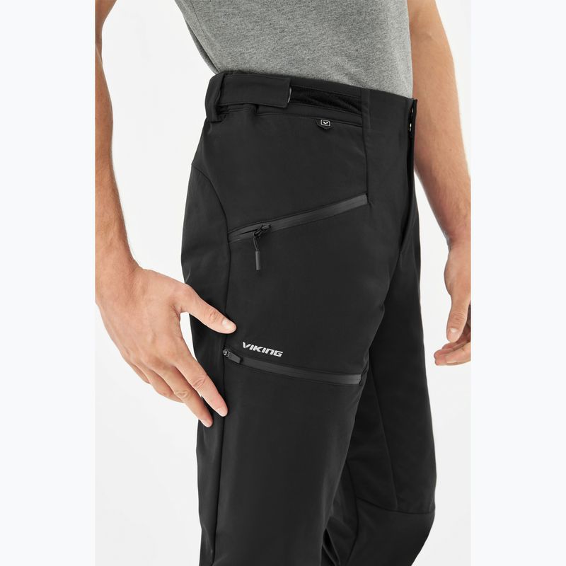 Pantaloni de trekking pentru bărbați Viking Expander Warm black 5
