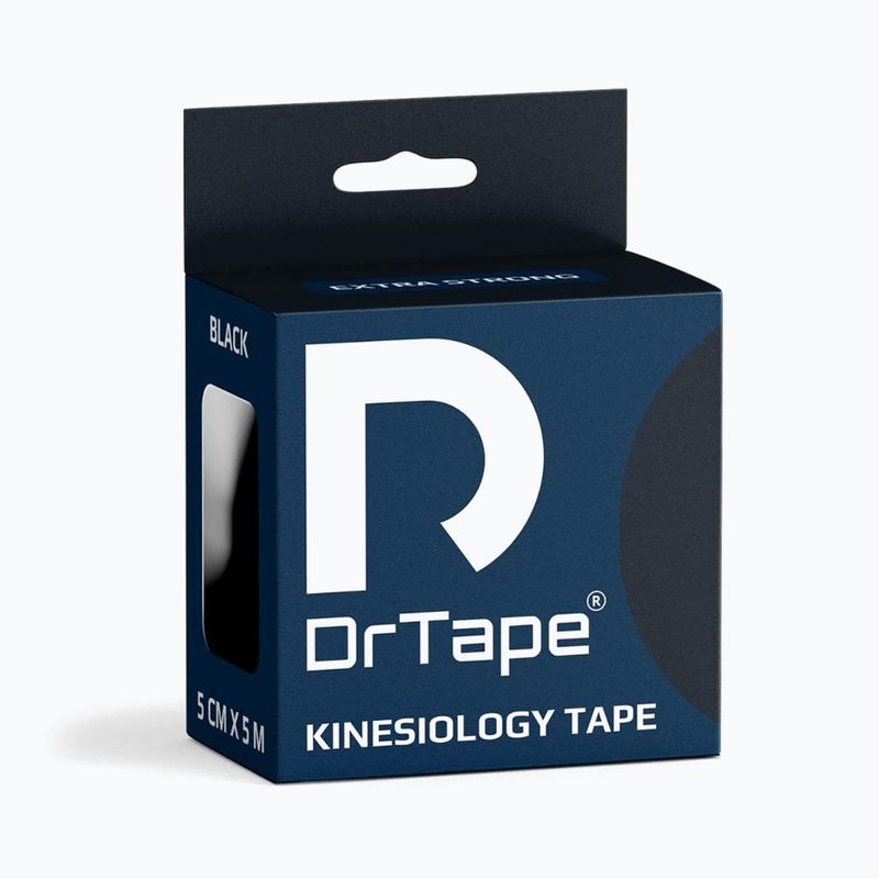 Bandă kinesiologică DrTape Kinesiology Tape black 4