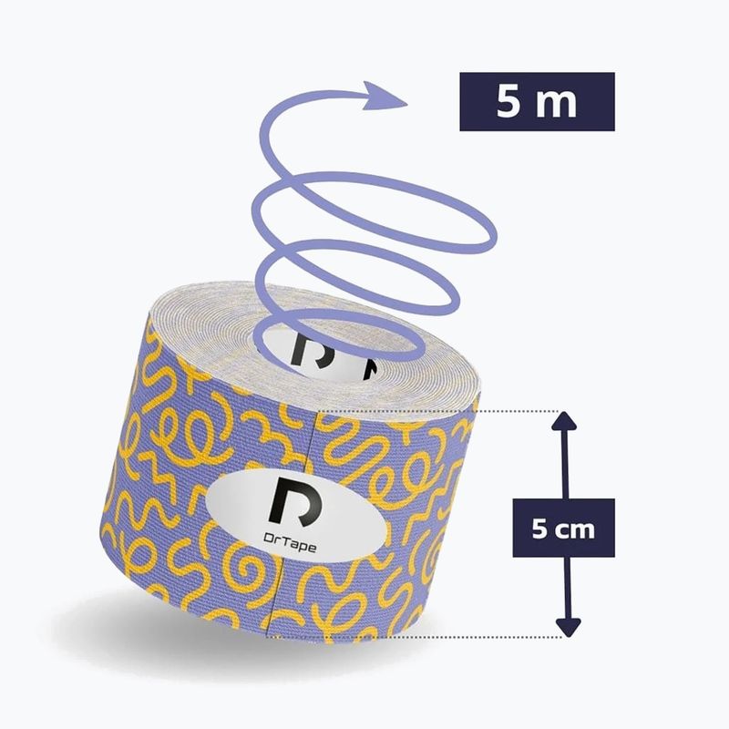 Bandă kinesiologică DrTape Kinesiology Tape doodles 2