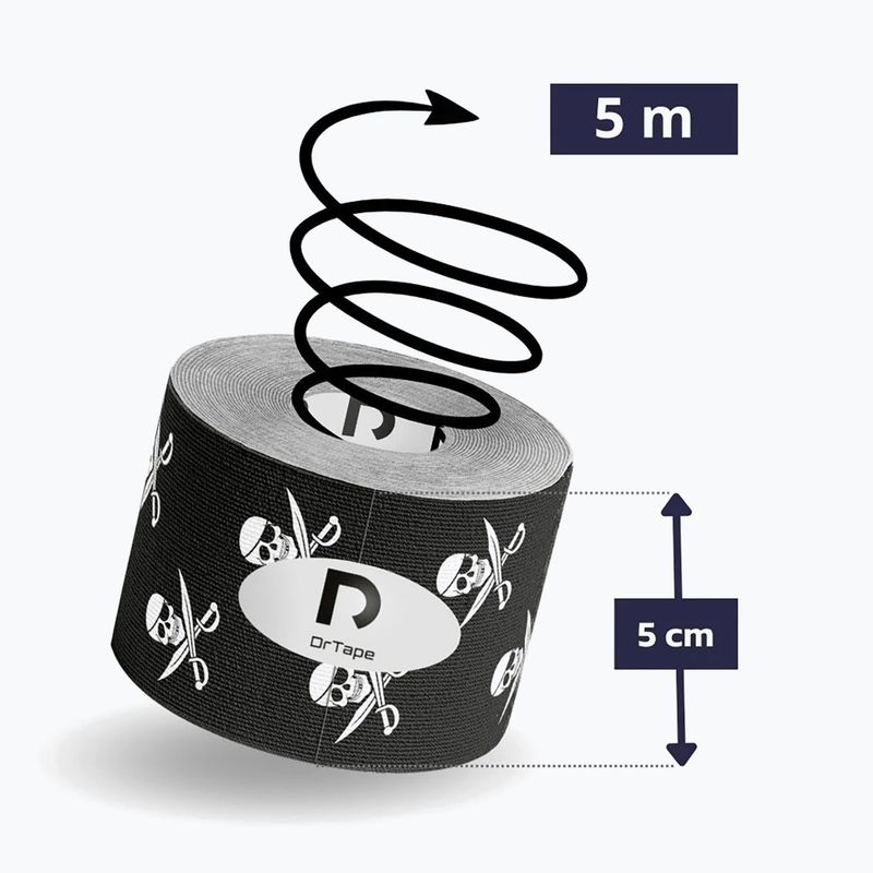 Bandă kinesiologică DrTape Kinesiology Tape pirate 2