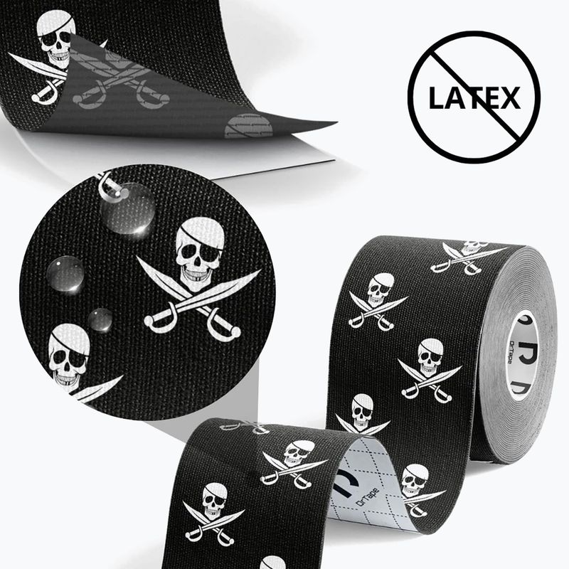 Bandă kinesiologică DrTape Kinesiology Tape pirate 3