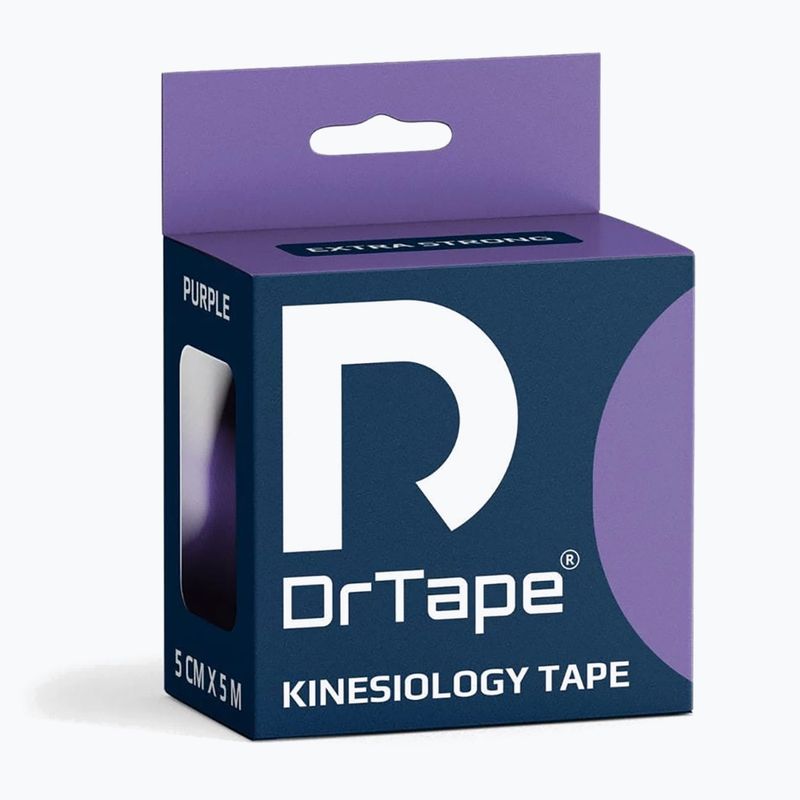 Bandă kinesiologică DrTape Kinesiology Tape purple 4