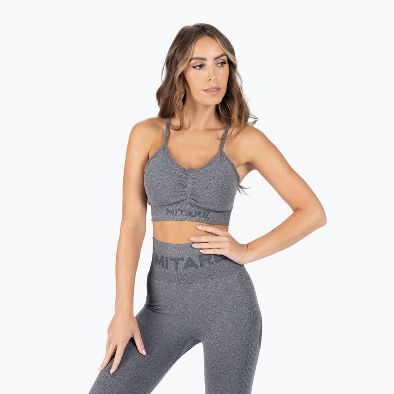 Sutien de fitness MITARE Push Up Max gri-închis K002