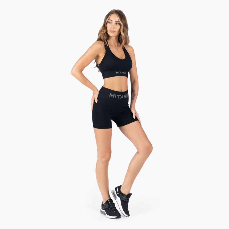 Pantaloni scurți de antrenament MITARE Push Up Sunny pentru femei negru K115 2
